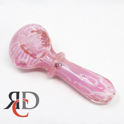 GLASS PIPE PINK DELUXE RIM GP5573 1CT
